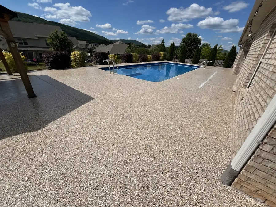 Finished concrete coating project by Patriot Coatings