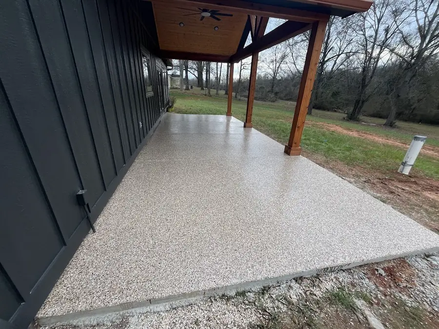 Finished concrete coating project by Patriot Coatings