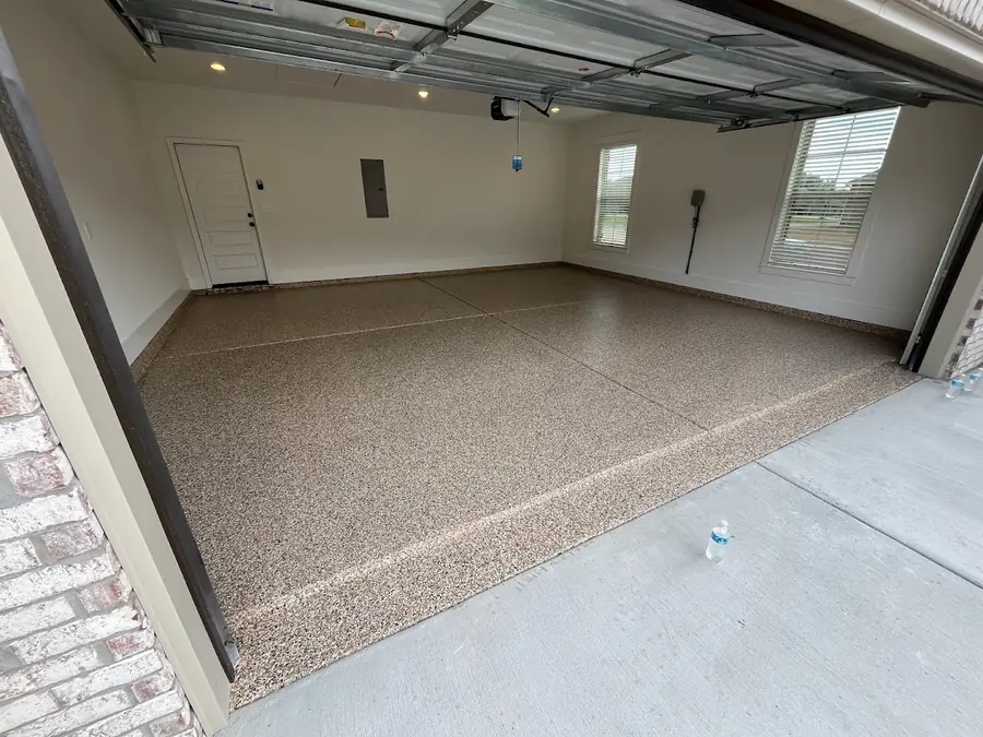 Finished concrete coating project by Patriot Coatings
